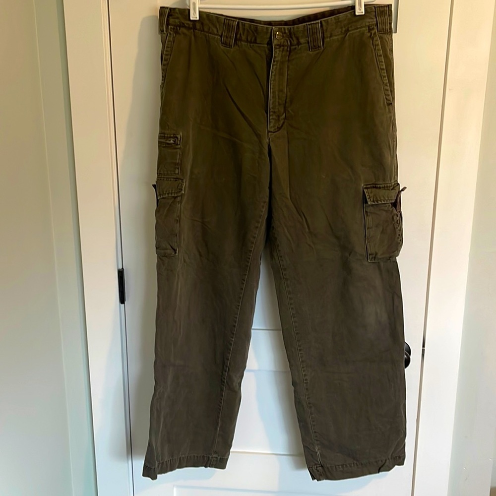 Eddie Bauer Flannel-lined Cargo Khakis